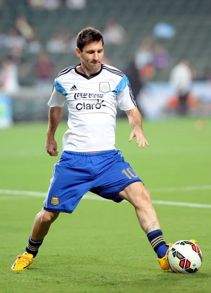 Lionel Messi Équipe Nationale Argentine Football Masculin Participe Une Séance — Photo