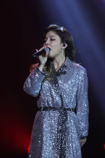 Temmuz 2016 Onun Konser Şanghay Çin Güney Koreli Şarkıcı Lee — Stok fotoğraf
