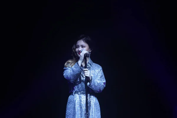 South Korean Singer Lee Performs Her Concert Shanghai China July — Stock Photo, Image