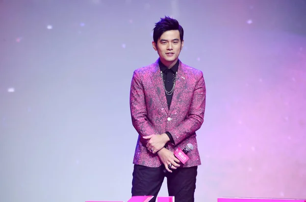 Penyanyi Dan Aktor Taiwan Jay Chou Berpose Pada Acara Promosi — Stok Foto