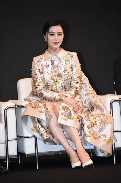 Atriz Chinesa Fanbingbing Posa Uma Conferência Imprensa Para Promover Seu — Fotografia de Stock