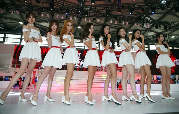 Showgirls Pose Stage 14Th China Digital Entertainment Expo Also Known — Stock Photo, Image