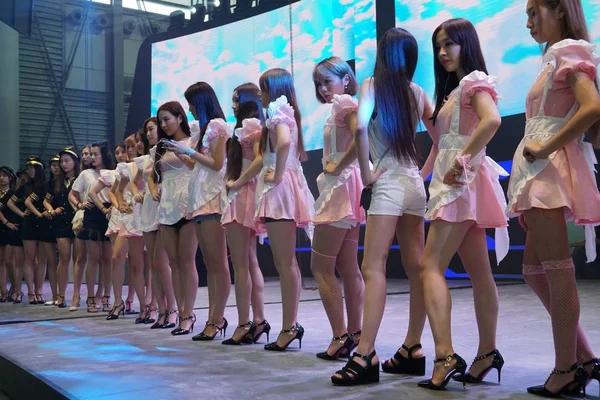 Showgirls Jelentenek Alatt Kína Digitális Entertainment Expo Ismert Mint Kína — Stock Fotó