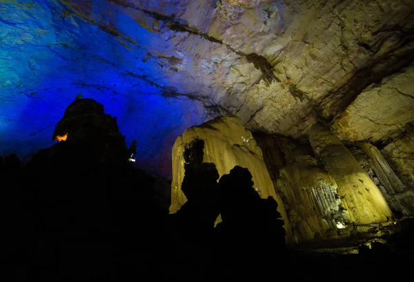 Vista Caverna Zhijin Uma Caverna Carste Também Conhecida Como Caverna — Fotografia de Stock