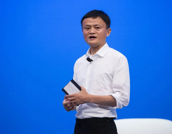Председатель Alibaba Group Джек Выступил Субфоруме Время Ежегодной Конференции Boao — стоковое фото