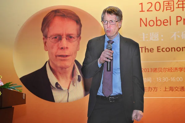 Abd Ekonomist Lars Peter Hansen 2013 Yılında Nobel Ekonomi Ödülü — Stok fotoğraf