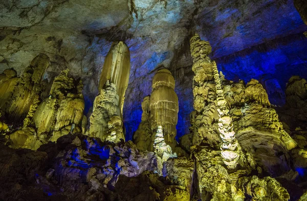Veduta Della Grotta Zhijin Una Grotta Carsica Conosciuta Anche Come — Foto Stock