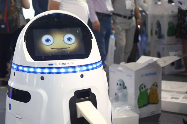 Interactive Robot Display 19Th China Beijing International High Tech Expo — Stock Photo, Image