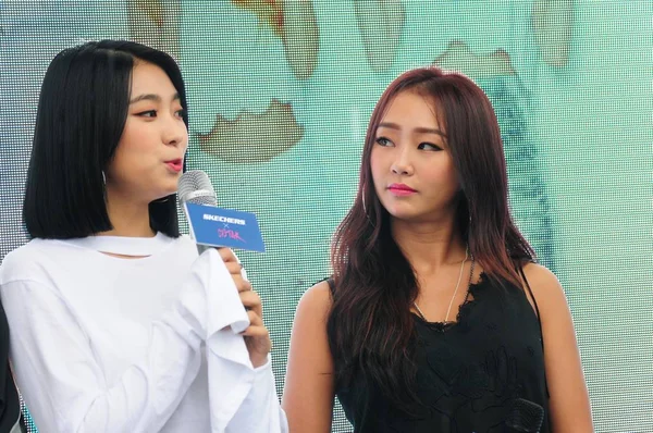 Membros Girl Group Sul Coreano Sistar Participam Evento Promocional Para — Fotografia de Stock