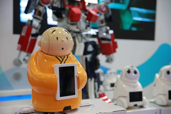Robot Monk Xian Display 2015 World Robot Conference Beijing China — Stock Photo, Image
