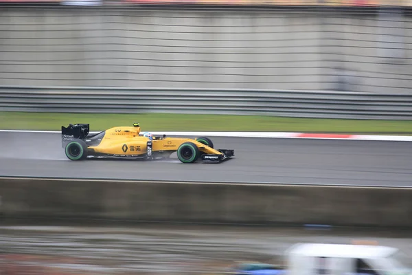 Piloto Renault Jolyon Palmer Grã Bretanha Compete Sessão Qualificação Durante — Fotografia de Stock