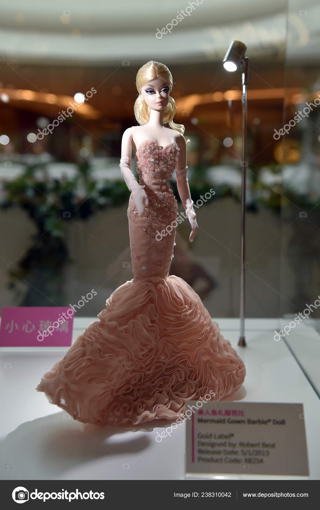 Mermaid Gown Barbie Doll Display Style Must Barbie Doll Show Stock Editorial Photo ChinaImages 238310042