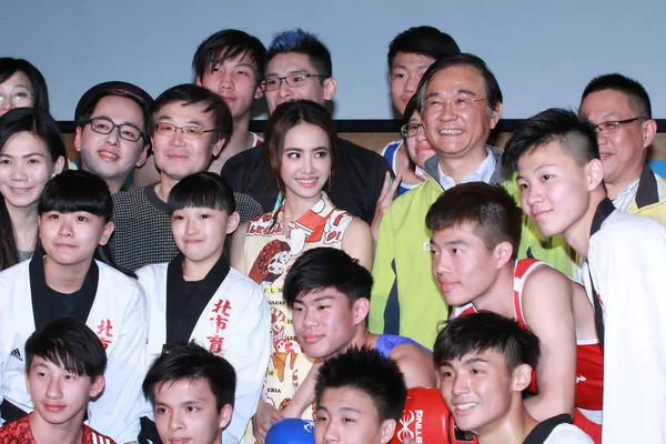 Taiwanese Singer Jolin Tsai Center Attends Press Conference Gender Friendly — Stock fotografie