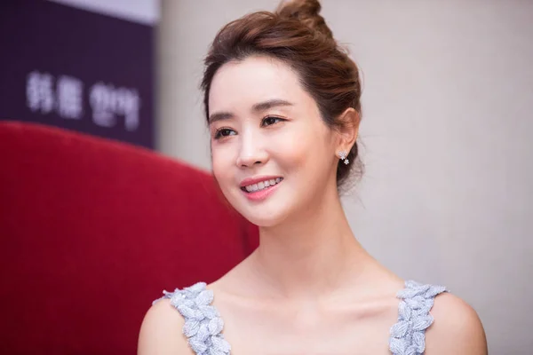 South Korean Actress Lee Hae Attends Promotional Event Anya Skincare — Stock Photo, Image