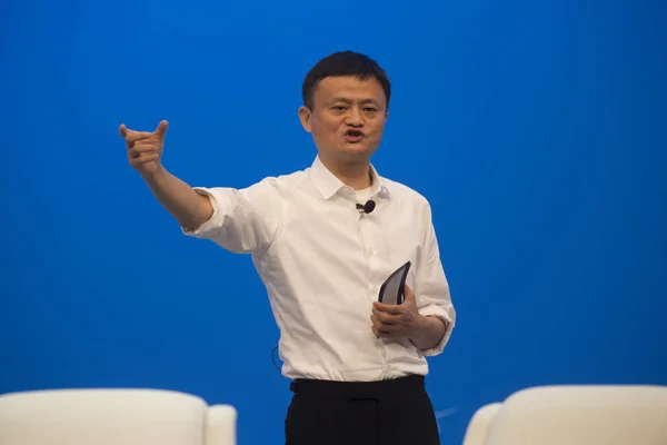 Джек Юнь Председатель Alibaba Group Выступают Субфоруме Время Ежегодной Конференции — стоковое фото