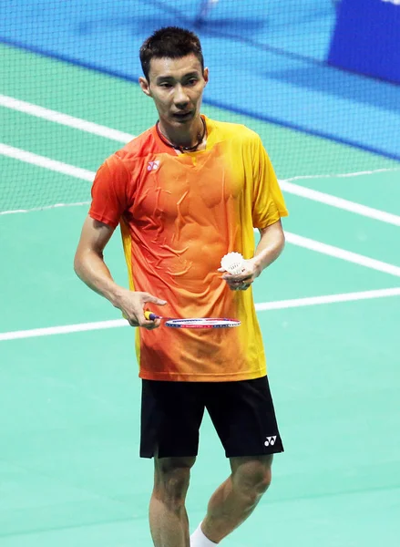 Datuk Lee Chong Wei Malasia Participa Una Sesión Formación Para — Foto de Stock