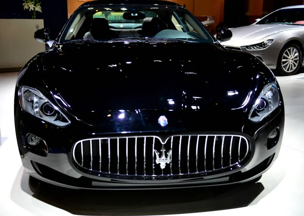 Maserati Quattroporte Est Exposé Lors Une Exposition Automobile Chongqing Chine — Photo