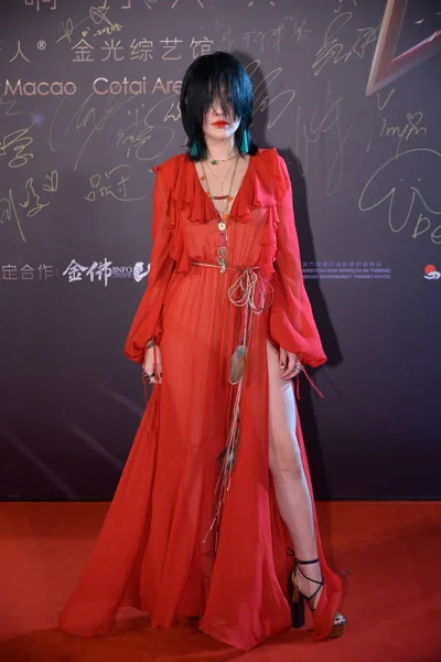 Taiwanese Hostess Dee Hsu Arrives Red Carpet 20Th China Music — Stock Photo, Image