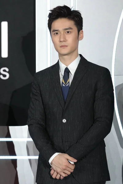 Chinese Actor Jiang Jinfu Poses Promotional Event Fendi Watches Shanghai — Stock Photo, Image