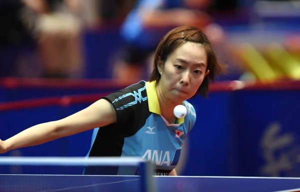 Kasumi Ishikawa Del Giappone Torna Colpo Lee Ching Hong Kong — Foto Stock