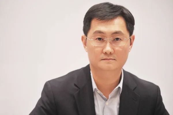 Pony Huateng Presidente Ceo Tencent Holdings Ltd Asiste Una Conferencia —  Fotos de Stock