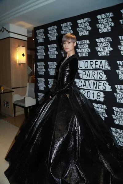 Chinese Singer Actress Yuchun Arrives Cocktail Party 69Th Cannes Film — Stock Photo, Image