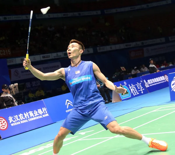 Datuk Lee Chong Wei Aus Malaysien Gibt Bei Den Badminton — Stockfoto