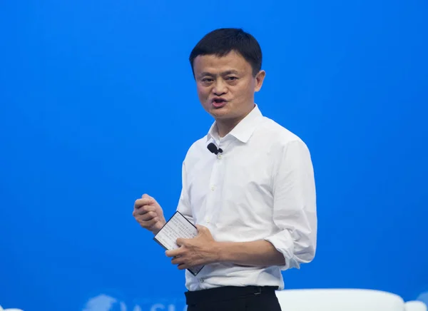Jack Yun Presidente Grupo Alibaba Faz Discurso Sub Fórum Durante — Fotografia de Stock