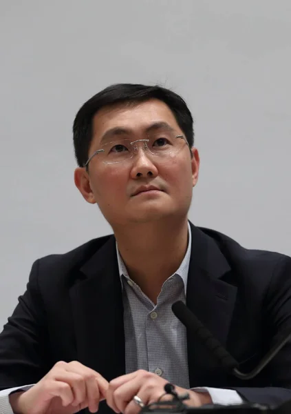 Pony Huateng Prezes Dyrektor Generalny Tencent Holdings Ltd Uczęszcza Konferencji — Zdjęcie stockowe