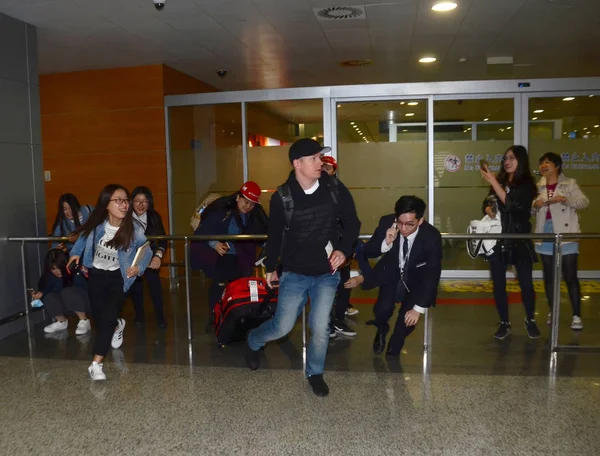 Finnish Driver Kimi Raikkonen Ferrari Pictured Arriving Shanghai Pudong International — Stock Photo, Image