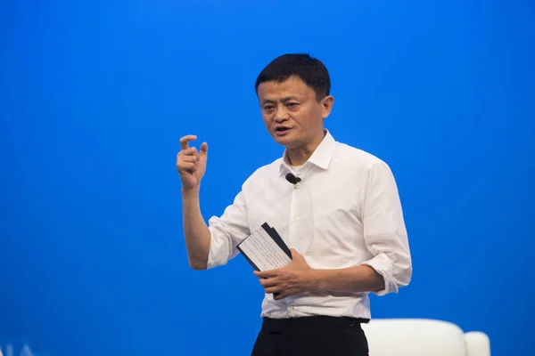 Jack Yun Presidente Grupo Alibaba Fala Sub Fórum Durante Conferência — Fotografia de Stock