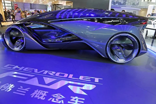 雪佛兰 Fvr 概念车在2016年5月10日于中国上海举行的2016年亚洲国际消费电子展 Ces Asia 上展出 — 图库照片