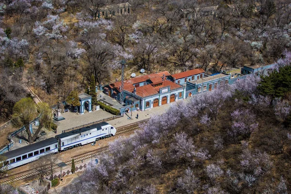 Crh China Railway High Speed Pociąg Bullet Podróżuje Kolei Beijing — Zdjęcie stockowe