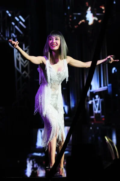 Cantora Taiwanesa Jolin Tsai Apresenta Seu Concerto Xangai China Maio — Fotografia de Stock