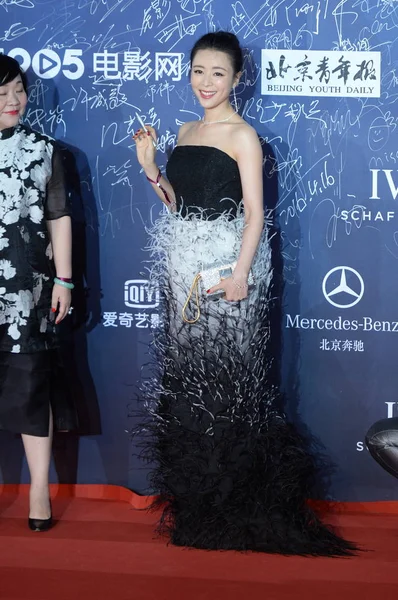 Китайська Актриса Чжан Jingchu Прибуває Червоному Килимі Церемонію Відкриття Шостого — стокове фото