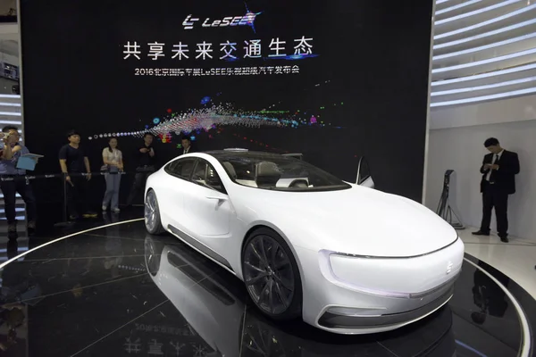 2016年4月25日 在中国北京举行的第14届北京国际汽车展览会 2016年中国汽车 期间展出了一辆利科莱斯特概念车 — 图库照片