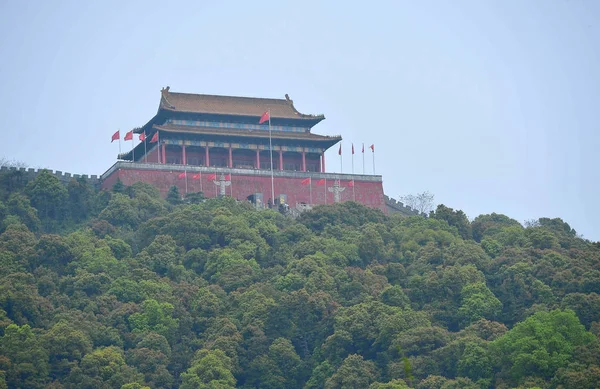 Uma Réplica Tiananmen Rostrum Retratada Aldeia Huaxi Cidade Jiangyin Leste — Fotografia de Stock