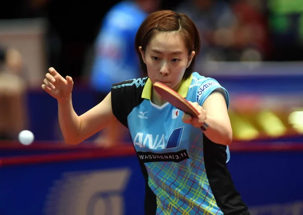 Kasumi Ishikawa Del Giappone Torna Colpo Lee Ching Hong Kong — Foto Stock