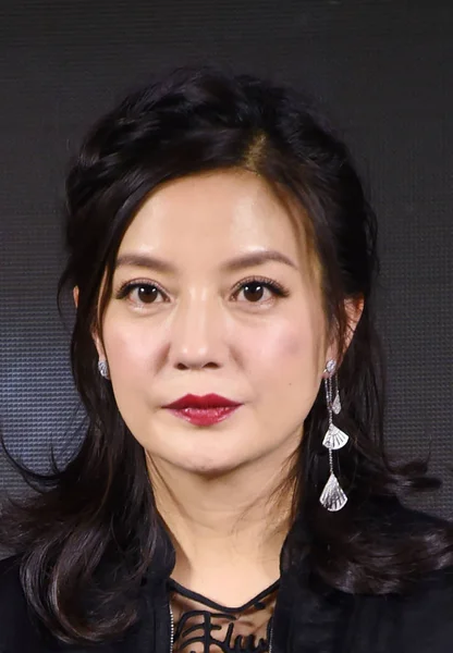 Attrice Cinese Zhao Wei Vicki Zhao Partecipa Una Conferenza Stampa — Foto Stock