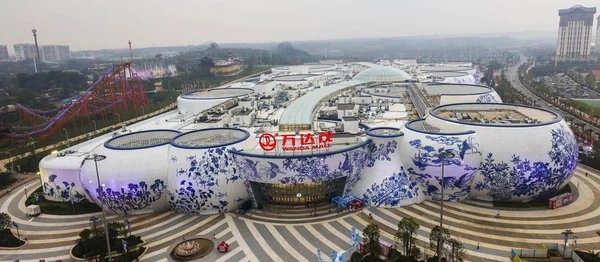 Vista Del Centro Comercial Wanda Mall Nanchang Wanda Cultural Tourism —  Fotos de Stock