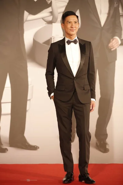 Actor Hong Kong Nick Cheung Llega Alfombra Roja Para Ceremonia —  Fotos de Stock