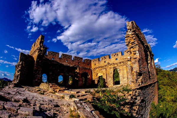 Bestand Landschap Van Jinshanling Chinese Muur Luanping County Chengde City — Stockfoto