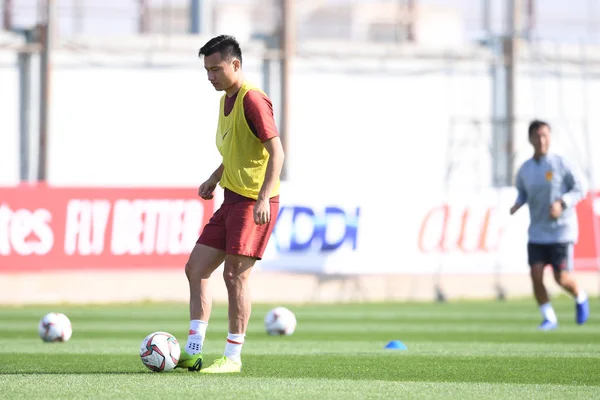 Gao Lin Dari Tim Nasional Sepak Bola Cina Mengambil Bagian — Stok Foto