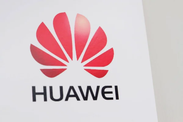 File Vista Logotipo Huawei Shanghai China Enero 2019 — Foto de Stock