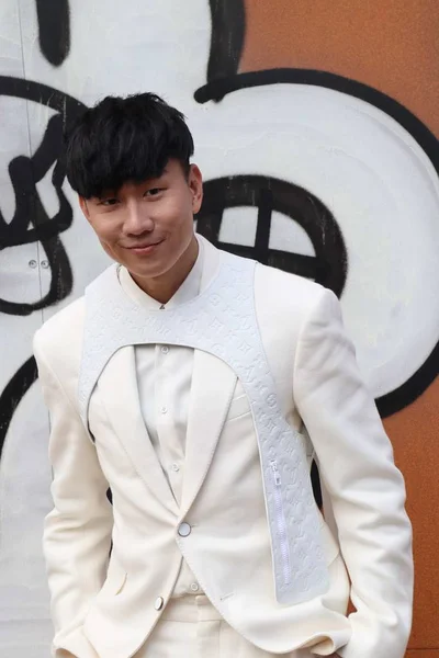 Singaporean Singer Lin Attends Louis Vuitton Menswear Fall Winter