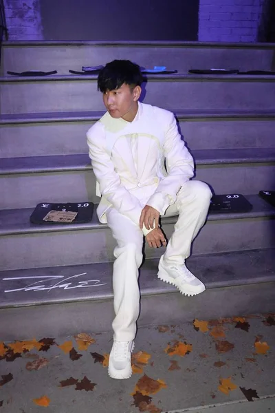 Singaporean Singer Lin Attends Louis Vuitton Menswear Fall Winter