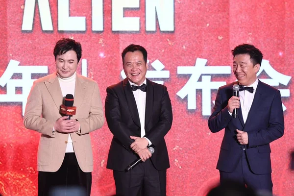 Left Chinese Comedian Actor Shen Teng Film Director Ning Hao — ストック写真