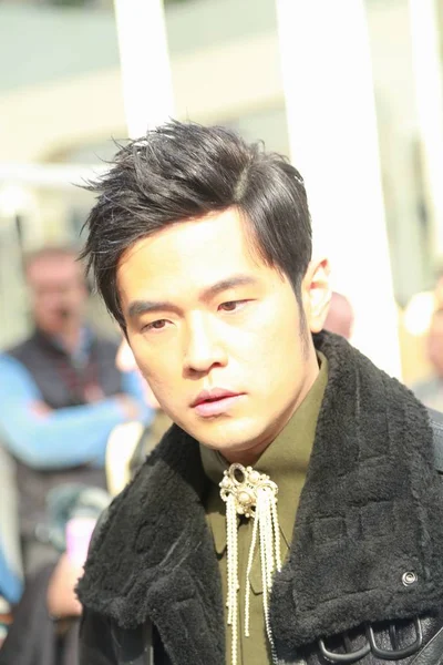 Cantante Taiwanés Jay Chou Asiste Desfile Moda Chanel Durante Semana — Foto de Stock