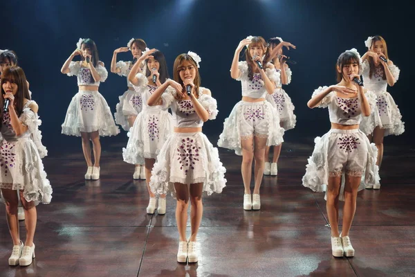 Members Chinese Girl Group Snh48 Perform Concert Raise Money Medical — 图库照片