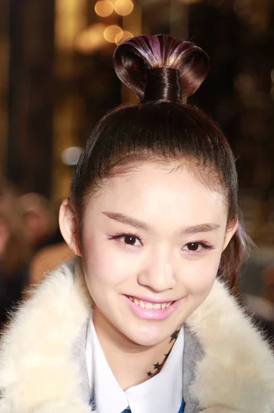 Actrice Chinoise Lin Yun Assiste Défilé Mode Stella Mccartney Lors — Photo